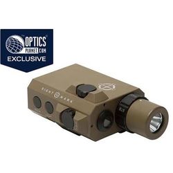 SightMark LoPro Compact Flashlight with Green Laser Sight Flat Dark SM25012DE