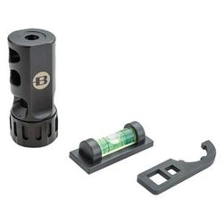 BERGARA ST-1 Self Timing Muzzle Brake Black Nitride 17-4 Stainless Steel 5/8"-24 tpi Threads 2.50" OAL 6.5 Cal BA0007