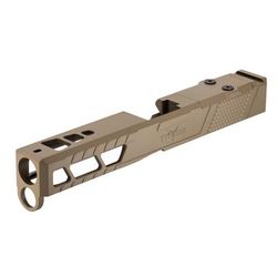 TRYBE Defense Pistol Slide Glock 17 Gen 4 Viper Cut Version 2 FDE Cerakote SLDG17G4VPRV2-FDE