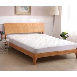Cooling Knit Mattress Pad by St. James Home in White (Size QUEEN)