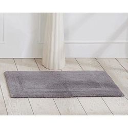 Lux Collections Bath Mat Rug 17" X 24" Rectangle by Better Trends in Gray