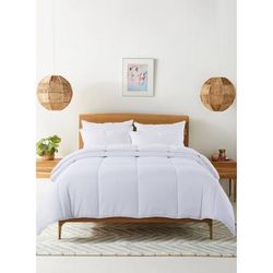 Cozy Down Alternative Reversible Comforter, White by St. James Home in White (Size FL/QUE)