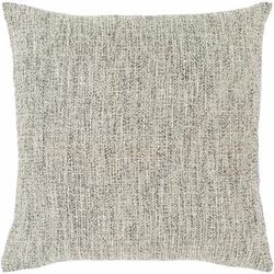 Galilee 18" Square Modern Charcoal/Ivory/Light Sage/Metallic Gold/Off White Throw Pillow - Boutique Rugs
