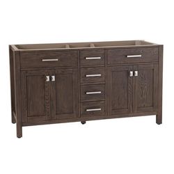 Randolph Morris Mason Hill 60 Inch Oak Vanity Base - Dark Oak FED-20-60-DKO