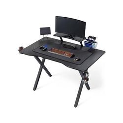 Yaheetech - Bureau Gaming 110x70cm Bureau Gamer Ergonomique Table de Jeu pour Ordinateur pc