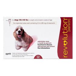 Revolution For Medium Dogs 20.1-40lbs (Red) 3 Doses
