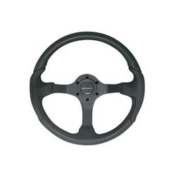 Uflex USA 61812M Steering Wheel Grip With Spokes Black NISIDA-B/B