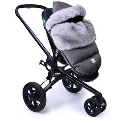 7 A.M. Enfant Plushpod Footmuff - Tundra - Heather Grey Dark - Arctic Faux Fur (0-18m)