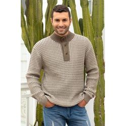 Reclaimed Chic,'Men's Pullover Sweater in Polyester and Baby Alpaca'