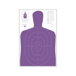 Action Target B-27E Economy Silhouette Target 100 Per Case Purple 23in x 35in B-27E-PR-100