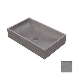 Randolph Morris Portland Collection 23 Inch Concrete Semi-Recessed Sink RMCZZ8-LG