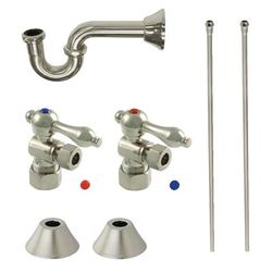 Kingston Brass CC53308LKB30 Traditional Plumbing Sink Trim Kit with P-Trap, Brushed Nickel - Kingston Brass CC53308LKB30