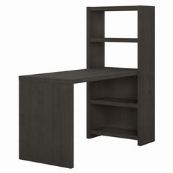 Office by kathy ireland® Echo 56W Craft Table in Charcoal Maple - Bush Business Furniture ECH023CM