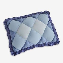 Alexis Puff Sham by BrylaneHome in Blue (Size STAND) Pillow
