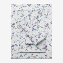 Floral Sheet Set by BrylaneHome in Lavender Floral (Size QUEEN)