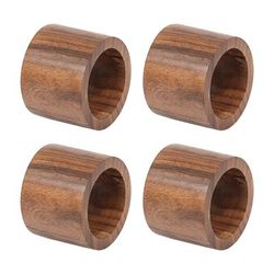 Wood Band Napkin Ring, Set of 6 by DII in Brown