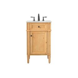 21 inch single bathroom vanity in natural wood - Elegant Lighting VF12521NW