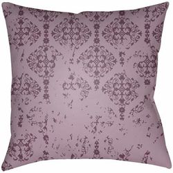 Inniswold 22" Square Cottage Pillow plush Dark Plum/Mauve Outdoor Throw Pillow - Boutique Rugs