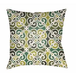 Gocoton 20" Square Traditional Pillow plush Olive/Lime/Ivory/Dark Green/Emerald/Green/Lime Green/Light Silver/Fern Green/Ivory/Army Green/Ash Outdoor Lumbar Pillow - Boutique Rugs