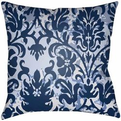 Polloc 18" Square Traditional Pillow plush Blue/Dark Blue/Denim/Pale Blue/Navy Outdoor Throw Pillow - Boutique Rugs