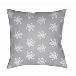 Brandfort 20" Square Modern Pillow plush Lavender/Dark Gray/Gray/Nickel/Neutral/Metallic Silver/Light Silver/Pewter/Silver/Medium Gray/Silver Gray Outdoor Throw Pillow - Boutique Rugs