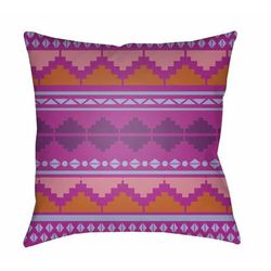 Panganiban 22" Square Modern pillow cabin Burnt Orange/Magenta/Pink/Purple/Sky Blue Outdoor Throw Pillow - Boutique Rugs