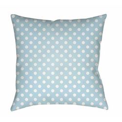 Camangcamang 18" Square Traditional Pillow plush White Tonal/Thatch Light Blue/Silver Blue/Medium Gray/Dusty Sage/Off White/Slate/Light Blue/Metallic Silver/Pewter/Slate Blue/Medium Gray Outdoor Throw Pillow - Boutique Rugs