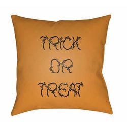 Drapers 18" Square Modern Halloween pillow Bronze/White Tonal/Black White/Dark Brown/Light Beige/Copper/Ivory/Camel/Light Brown/Brass/Caramel/Olive Outdoor Throw Pillow - Boutique Rugs