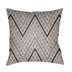 Mambagatan 20" Square Modern Pillow Moroccan Plush Taupe/Off White/Medium Gray/Smoke/Gray/Ivory/Light Silver/Ash/Charcoal/Sage Outdoor Lumbar Pillow - Boutique Rugs