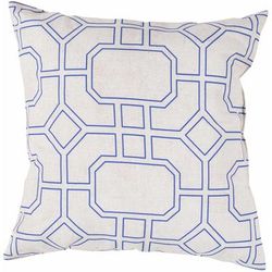 Forrestdale 20" Square Traditional Pillow plush Dark Blue/Light Gray/Navy Outdoor Throw Pillow - Boutique Rugs