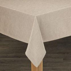Wide Width DANUBE TABLECLOTHS by LINTEX LINENS in Stone (Size 52" W 70" L)
