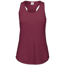Augusta Sportswear AG3078 Women's Lux Tri-Blend Tank Top in Maroon Heather size Small | Triblend 3078