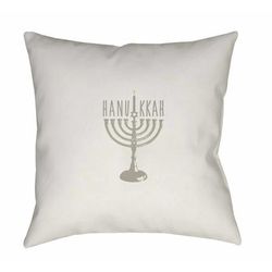 Gerger 18" Square Modern Pillow plush Off White/Dusty Sage/Light Gray/Dark Gray/Cloud Gray/Light Silver/Ivory/Pale Slate Outdoor Throw Pillow - Boutique Rugs