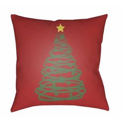 Castillo 18" Square Traditional christmas pillow White Tonal/Clay/Dark Gray/Brass/Neutral/Garnet/Ivory/Brick Red/Nickel/Dark Brown/Camel/Gray Outdoor Throw Pillow - Boutique Rugs