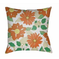 Margen 18" Square Modern Pillow plush Amber/Grass Green/Green/Off White/Orange/Mustard/Lime Green Outdoor Throw Pillow - Boutique Rugs