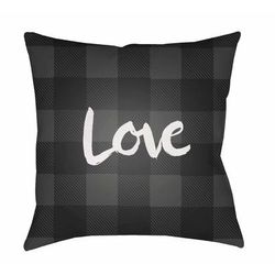 Atabey 18" Square Modern Pillow plush Black White/White Tonal/Dark Gray/Light Gray/Metallic/Onyx/Off White/Black/Steel Gray/Lunar Green Outdoor Throw Pillow - Boutique Rugs