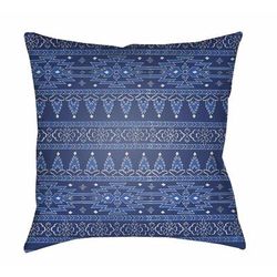 Grunthal 18" Square Traditional Pillow plush Lavender/Royal Denim/Slate/Steel Blue/Smoke/Marine Blue/Light Gray/Slate Blue/Blue/Metallic Silver Outdoor Throw Pillow - Boutique Rugs