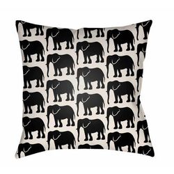 Weigelstown 22" Square Modern Pillow plush Off White/Onyx Black/Smoke/Gray/Dark Gray/Light Silver/Jet Black/Black/Metallic Silver/Onyx Outdoor Throw Pillow - Boutique Rugs