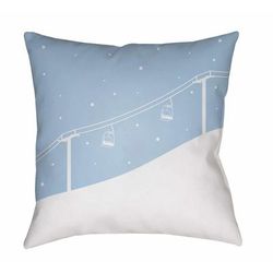 Marverley 18" Square Modern Pillow plush Seashell/Silver Blue/Arctic Sky/Dusty Sage/Medium Gray/Light Silver/Slate/Metallic Silver/Pewter/Slate Blue/Medium Gray Outdoor Throw Pillow - Boutique Rugs