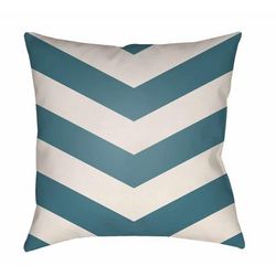 Bularit 18" Square Modern Pillow Moroccan Plush Off White/Muted Blue/Cloud Gray/Nickel/Gray Blue/Light Silver/Beetle Blue/Slate Blue/Marine Blue/Silver/Silver Gray Outdoor Throw Pillow - Boutique Rugs