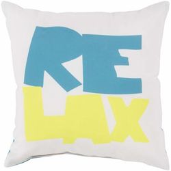 Dualing 26" Square Coastal Pillow plush Aqua/Light Green/Seafoam/Sage Outdoor Throw Pillow - Boutique Rugs