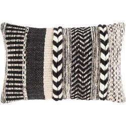 Readville 13"L x 20"W Cotton Beige/Ivory/Black/Oatmeal/Light Beige Lumbar Pillow - Boutique Rugs