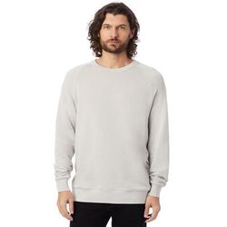 Alternative 9575ZT Washed Terry Champ Sweatshirt in Light Grey size 2XL | Cotton