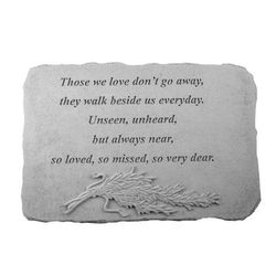 Those We Love Garden Memorial Accent Stone by Kay Berry in Grey