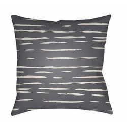 Riel 18" Square Modern Pillow plush Seashell/Smoke/Dark Gray/Cloud Gray/Nutmeg/Light Gray/Ink/Nickel/Medium Gray/Gray Outdoor Throw Pillow - Boutique Rugs
