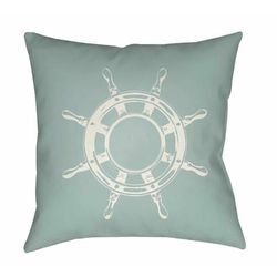 Joss 20" Square Coastal Pillow plush Off White/Silverstone/Smoke/Neutral/Steel/Pewter/Pearl/Sterling Gray/Sage/Medium Gray Outdoor Throw Pillow - Boutique Rugs