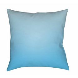 Asil 18" Square Modern Pillow plush Aqua/Light Blue/Sky Blue Outdoor Throw Pillow - Boutique Rugs