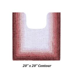 Torrent Bath Mat Rug, 20" X 20" by Better Trends in Rose