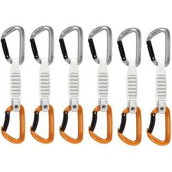 Mammut Sender Keylock 12 cm 6-Pack Quickdraws Straight Gate/Bent Gate Key Lock Light Grey-Gold 12 cm 2040-02491-33272-74