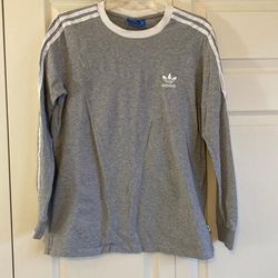 Adidas Tops | Adidas Long Sleeve Top | Color: Gray | Size: L